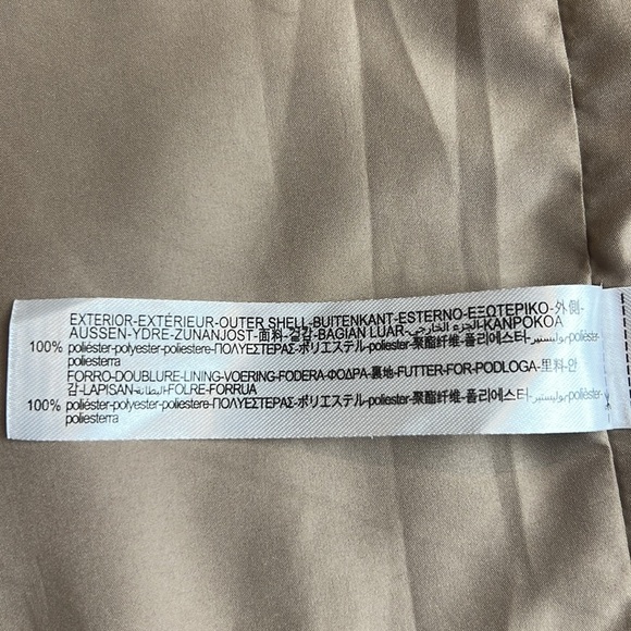 ZARA TEDDY FLEECE OVERSIZE PEACOAT TAN SZ S - Picture 9 of 10